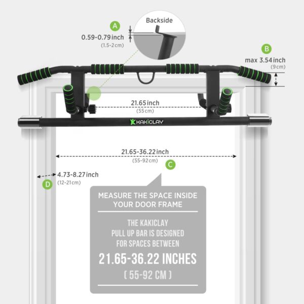 2025 Upgrade Multi-Grip Pull Up Bar with Smart Larger Hooks Technology - USA Original Patent, Designed, Shipped, Warranty - Image 5