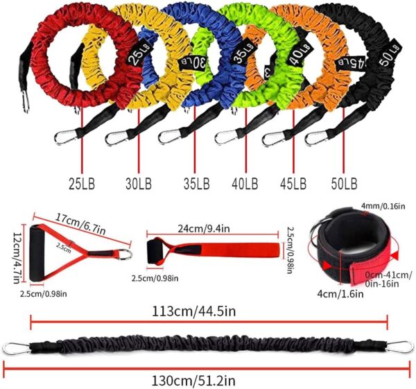 Resistance Band with Handle, Exercise Bands with Handles, Ideal for Strength Training, Muscle Toning, Physical Therapy - Image 2