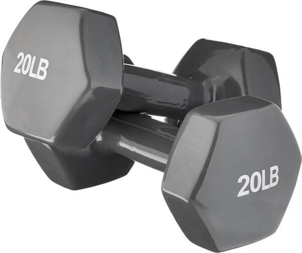 Amazon Basics Vinyl Coated Dumbbell Hand Weights