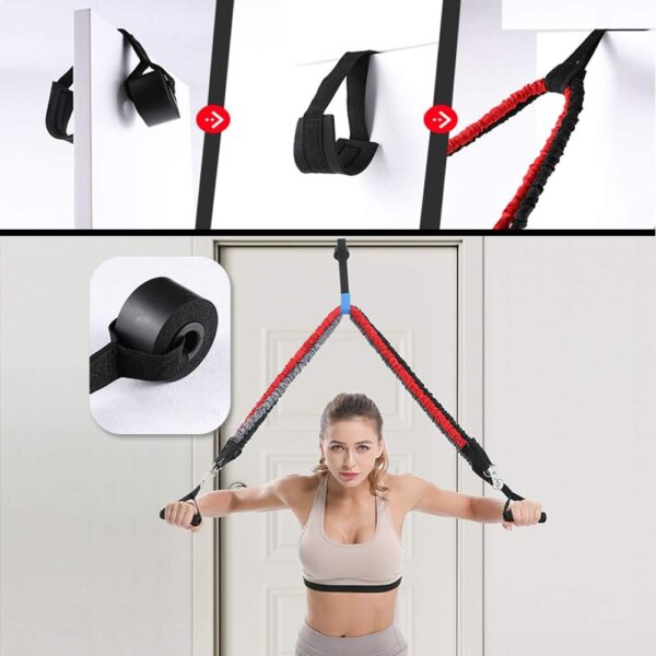 Resistance Band with Handle, Exercise Bands with Handles, Ideal for Strength Training, Muscle Toning, Physical Therapy - Image 5