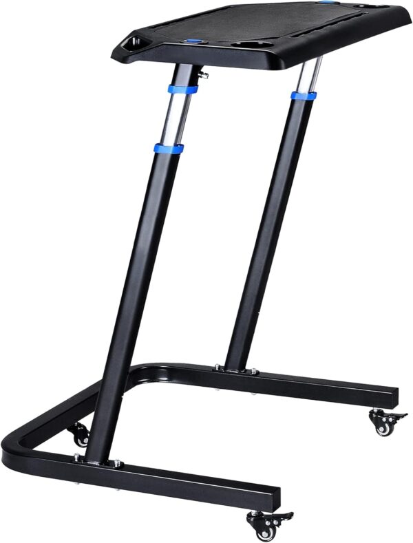 RAD Cycle Products Adjustable Bike Desk - Rolling Laptop Cart for Stationary Bike or Trainer - Exercise While Working or Watching TV - Standing Desk - Image 8