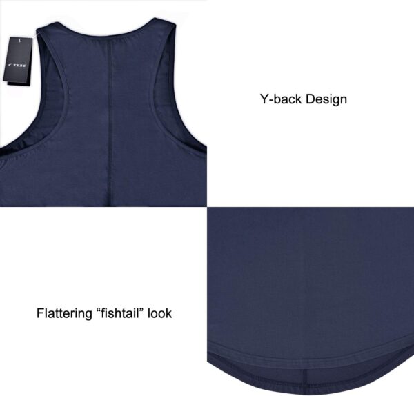 Mens Workout Stringer Tank Tops Fitness Performance Muscle Sleeveless Shirts Gym Training Bodybuilding Vest - Image 6