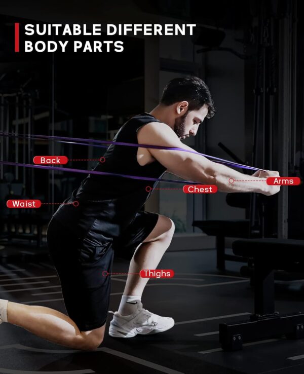 Pull Up Assistance Bands, Pull Up Bands, Resistance Bands, Natural Latex Workout Bands, Exercise Bands, Resistance Band Set for Working Out, Muscle Training, Physical Therapy, Shape Body - Image 5