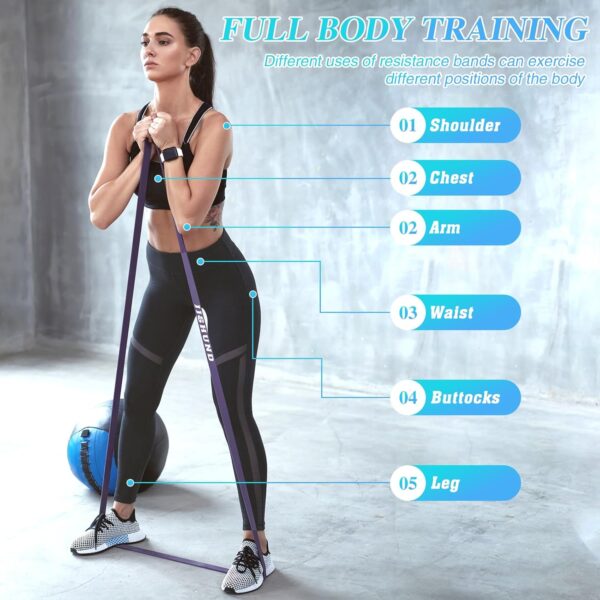 Resistance Bands, Pull Up Assistance Bands Pull Up Bands Exercise Bands for Men Women, Workout Bands for Working Out, Muscle Strength Training, Body Stretching - Image 4