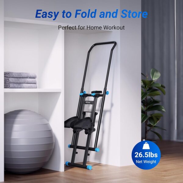 MERACH Stair Stepper for Home Gym Exercise, New Version Vertical Climber Machine for Full-Body Workout, Compact Folding Cardio Exercise Climber with Extended Step Range, Adjustable Handlebar & Pedals - Image 6