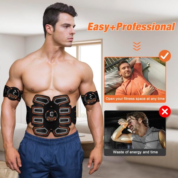 ABS Stimulator, Abdominal Toning Belt Trainer, Abs Workout Equipment, Ab Sport Exercise Belt for Men and Women BFB-11 - Image 2