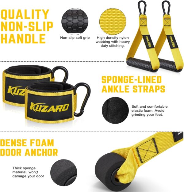Resistance Bands for Working Out, 300lbs 360lbs Heavy Exercise Bands with Handles, Workout Bands for Men, Weight Bands Set for Muscle Training, Strength, Slim, Yoga, Home Gym Equipment - Image 3