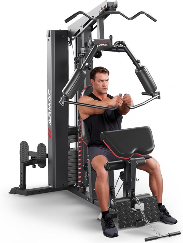 ARMAC Multifunctional Home Gym, Gym Equipment for Home, Workout Station for Leg Press & Chest Fly, Exercise Equipment with150LBS Weight Stack