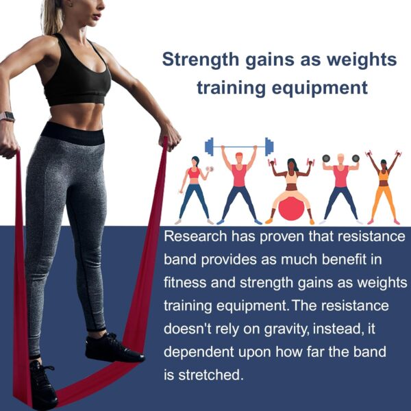 Professional 8 Yards Bulk Resistance Bands Rolls or 5,6,7 ft. Long Non-Latex Elastic Exercise Bands, Stretch Bands for PT, Yoga, Pilates, Rehab, at-Home or The Gym Workouts - Image 5