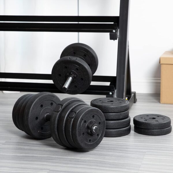 PayLessHere Adjustable Dumbbell Sets 2 in 1 Free Weights Dumbbells with Anti-Slip Metal Handle for Men and Women Strength Training Home Gym Workout Equipment for Full Body Workout Fitness(Pair) - Image 6