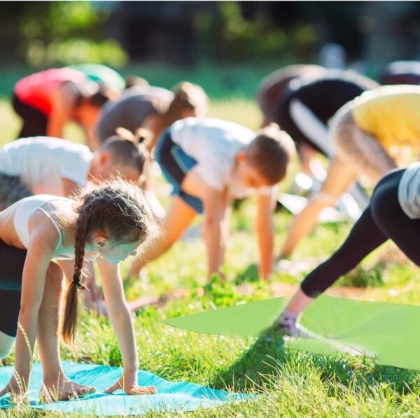 Nuanchu 20 Pcs Yoga Mats Bulk for Kids 60 x 24 x 0.12 Inch Children Yoga Mats with 20 Pcs Carrying Straps Kid Exercise Mat Non Slip Soft Fitness Mats for Kids Toddler Yoga Class Gym Home Workout - Image 5