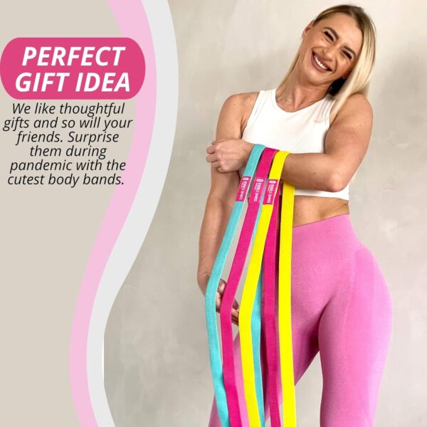 Long Resistance Fabric Bands 3 Pack Set with Door Anchor, Pull-up Assistance Bands for Working Out, Fitness, Training, Physical Therapy, Muscle Training, Shape Body, Pickleball Warm up for Men Women - Image 6