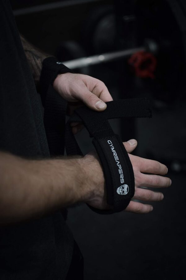 Gymreapers Lifting Wrist Straps for Weightlifting, Bodybuilding, Powerlifting, Strength Training, & Deadlifts - Padded Neoprene with 18 inch Cotton - Image 7