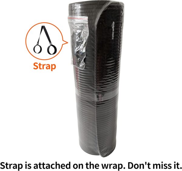 Amazon Basics 1/2 Inch Extra Thick Exercise Yoga Mat with Carrying Strap - Image 8