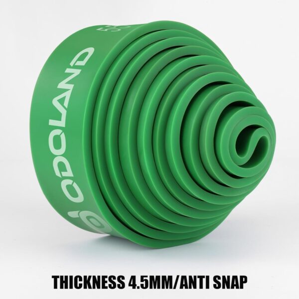 Odoland 5 Packs Pull Up Assist Bands, Pull Up Straps, Resistance Bands with Door Anchor and Handles, Stretch Mobility, Powerlifting and Extra Durable Exercise Bands with eGuide - Image 4