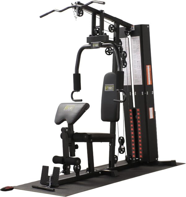 BalanceFrom Multifunctional Home Gym Workout Station with 160LBS Weight, Comes with Floor Mat Stack, Comes with Floor Mat - Image 2