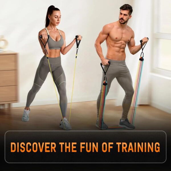 Resistance Bands, Exercise Bands, Workout Bands, Resistance Bands for Working Out with Handles for Men and Women, Exercising Bands for Fitness Weights Work Out at Home