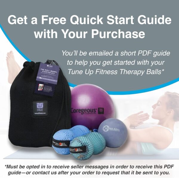 Tune Up Fitness – Alpha Twin Set in Tote | Larger Sized Yoga Massage Therapy Balls | Trigger Point Ball, Myofascial Release and Pain Relief for Upper & Lower Back, IT Band, QL, Hamstrings, Glutes - Image 5