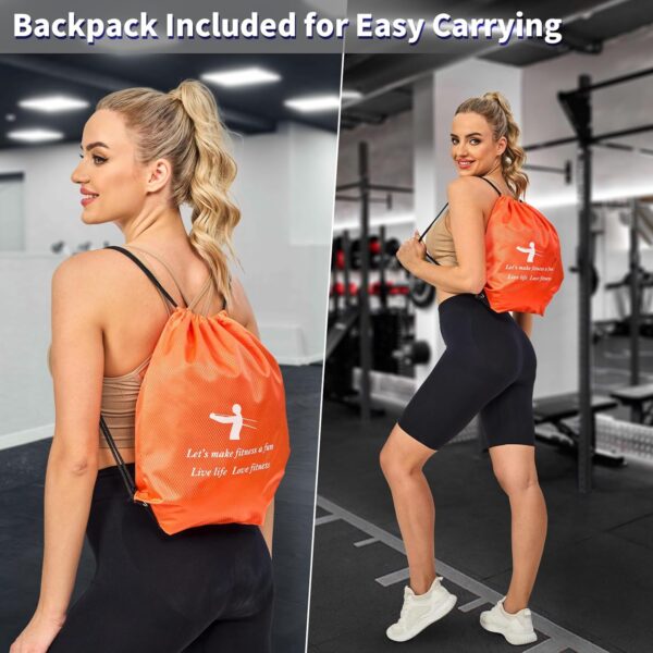 Pull Up Assistance Bands Set 5 LBS - 230 LBS, Long Resistance Bands for Pull Ups Working Out, Gym Workout Bands for Men Exercise Muscle Training and Shape Body - Carry Bag Included - Image 6