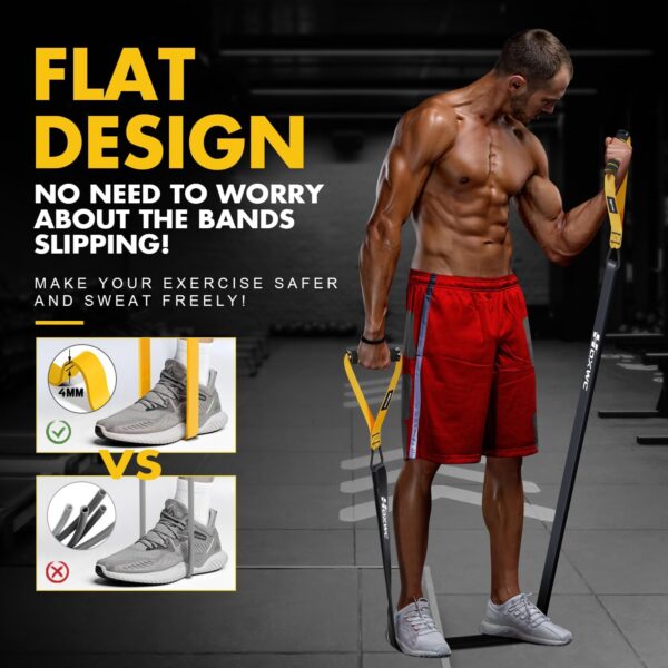 Resistance Bands, Heavy Duty Pull Up Resistance Band with Door Anchor, Handles, Exercise Bands for Working Out Men&Women, Ideal for Pull Up, Muscle Training, Physical Therapy, and Home Workouts - Image 3