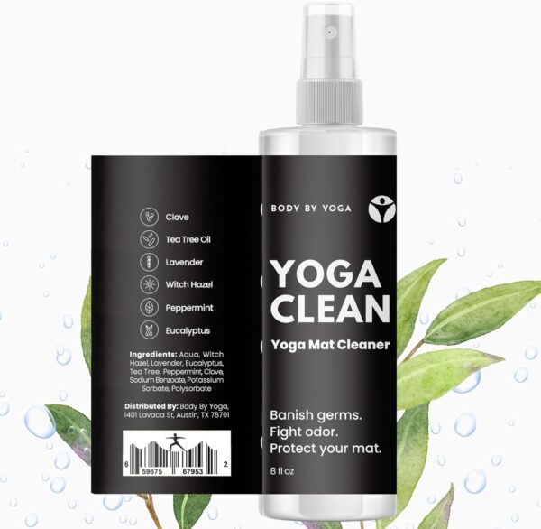 Yoga Clean - Natural Yoga Mat Cleaning Spray and Deodorizer To Fight Odor and Protect Your Mat | Made In The USA | 8 oz Safe For Cork, Rubber, And All Fabric - Image 9