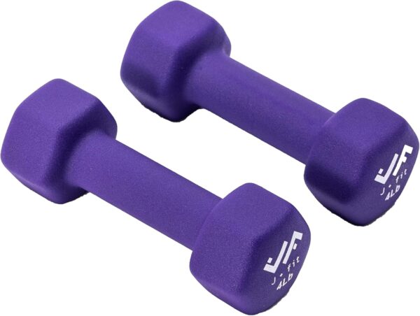 JFIT Neoprene Dumbbell Pairs, 4 LB