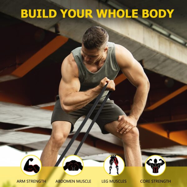 Pull Up Bands, Resistance Bands, Pull Up Assistance Band Resistance Exercise Bands for Men & Women Working Out, Body Stretching, Physical Therapy, Muscle Training - Image 5