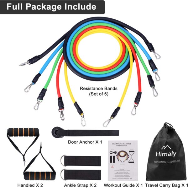 Exercise Bands Resistance Bands Set Strength Training Fitness Bands Workout Bands Resistance Elastic Bands for Exercise - Image 6