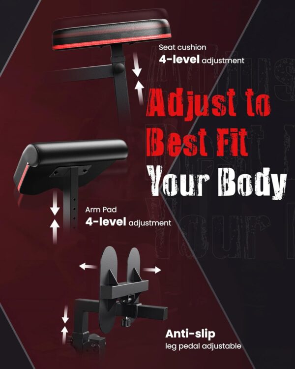 ARMAC Multifunctional Home Gym, Gym Equipment for Home, Workout Station for Leg Press & Chest Fly, Exercise Equipment with150LBS Weight Stack - Image 8
