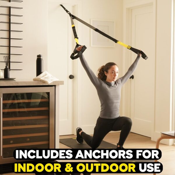 TRX All-in-One Suspension Training System for Weight Training, Cardio, Cross-Training & Resistance Training, Full-Body Workouts for Home, Travel, and Outdoors, Includes Indoor & Outdoor Anchor System - Image 9