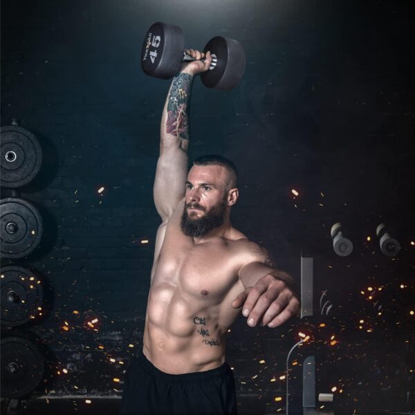 Yes4All Urethane Dumbbells with Anti-Slip Knurled Handle 5-50LBS for Muscle Building - Sold Individually - Image 7