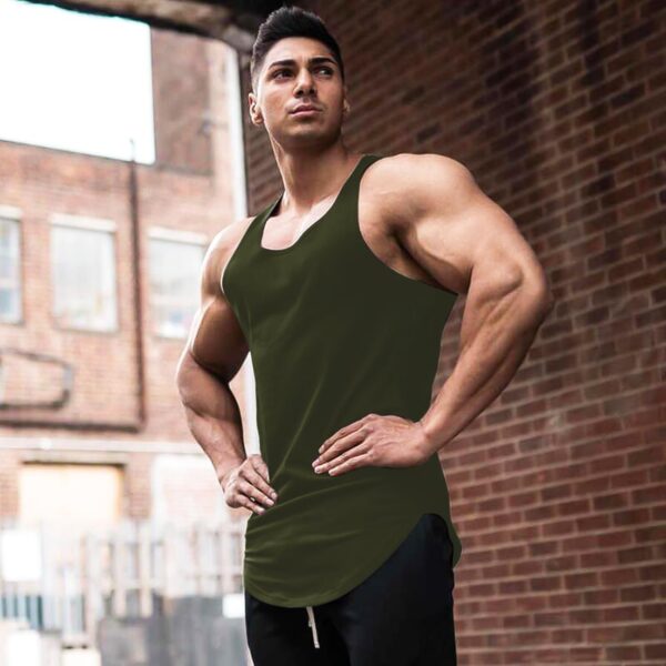 Babioboa Men's 3 Pack Gym Workout Tank Tops Y-Back Muscle Tee Stringer Bodybuilding Sleeveless T-Shirts - Image 3