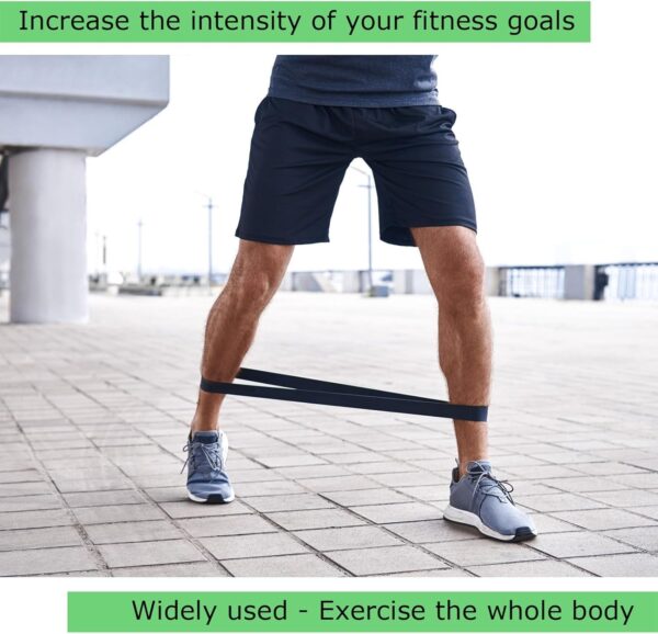 Resistance Loop Exercise Bands for Working Out, Women & Men Exercise with Instruction Guide and Carry Bag, for Whole-Body Fitness, Stretching, Physical Therapy, Strength Training - Image 5