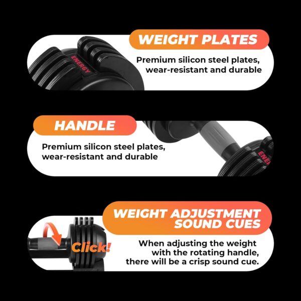 Adjustable Dumbbell Set - Image 6