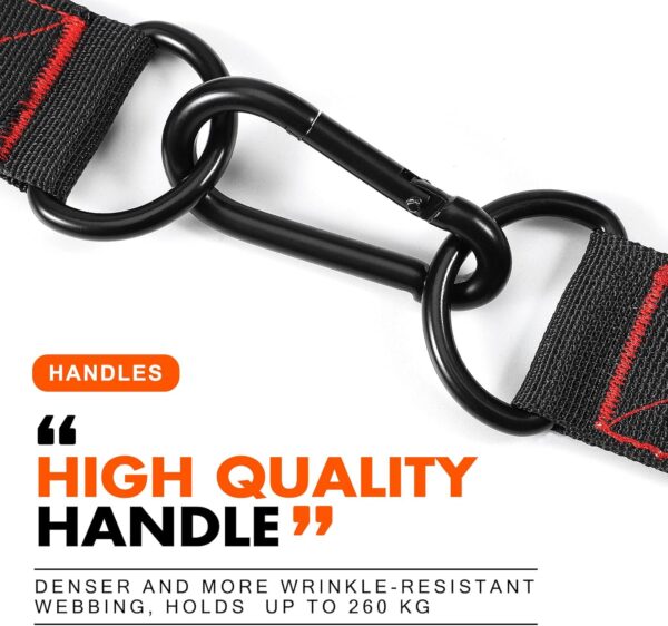 HPYGN Exercise Handle, Replacement Fitness Equipment for Pilates, Yoga, Strength Trainer, Pull Down Home Gym Red, Grey, Blue Working Out Handle - Image 5