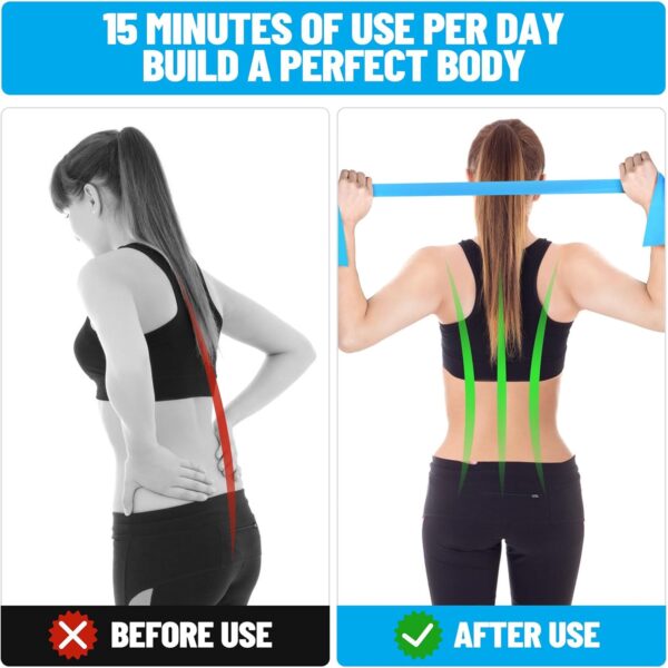 Resistance Bands, Professional Exercise Bands, Physical Therapy Bands for Strength Training, Yoga, Pilates, Stretching, Recovery, Stretch Elastic Band for Working Out, Workout Bands for Home Gym - Image 6