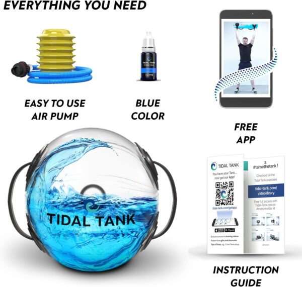 Sphere Mini - Heavy Bag Aqua Ball, Water Weight - Sandbag Weight Set for Home Gym, Adjustable Sand Bags Weights Workout - Portable Exercise Fitness Equipment - Workout Videos - Image 5