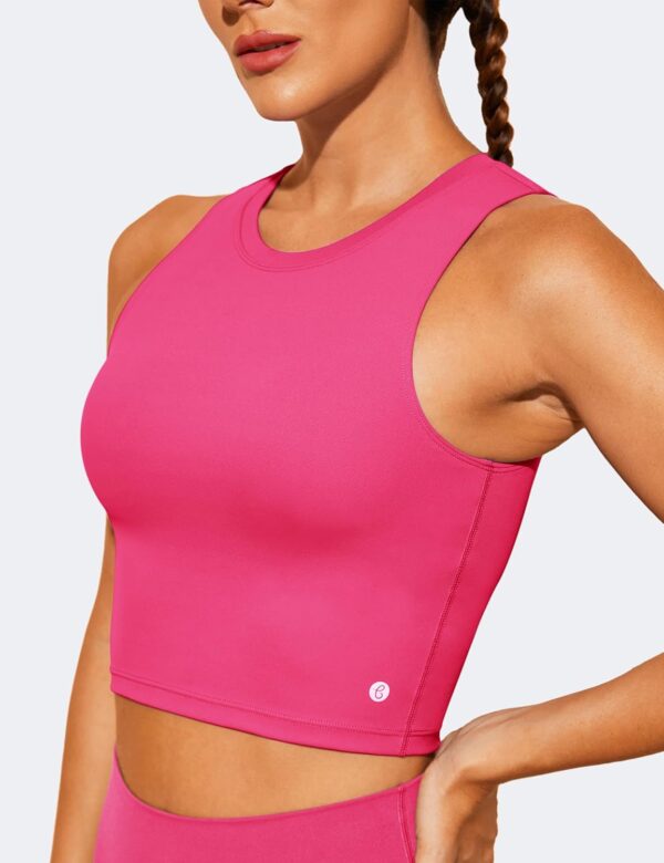 Natural Feelings Nudi Sports Bras for Women Removable Padded Yoga Tank Tops Sleeveless Fitness Workout Crop Tops - Image 2