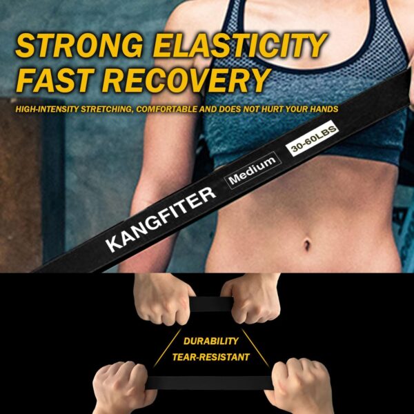 Resistance Bands for Working Out, Pull Up Bands for Men Women, Thick Heavy Resistance Band Set with Door Anchor, Elastic Exercise Bands for Body Stretching, Physical Therapy, Home Workouts - Image 8