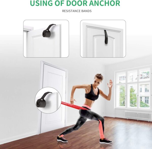Resistance Bands, Pull Up Bands, Workout Bands for Exercise, Thick Heavy Resistance Band Set with Door Anchor, Elastic Bands for Body Stretching, Crossfit Training at Home/Gym Men & Women Women - Image 6