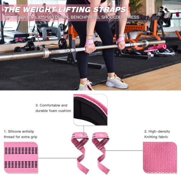 ATENTO 6 Pcs Barbell Pad Set with Weight Lifting Belt, Thick Cushion Hip Thrust Pad for Bench Press, Lunges, Workout, Leg Exercise, Squat Bar Pad for Relief Pressure from Neck & Shoulder for Smith machine & Olympic Bars, with 2 Gym Ankle Straps, Hip Resistance Band, Carry Bag - Image 7