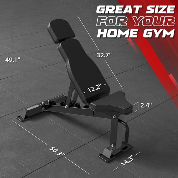 Mikolo Smith Machine, 2200lbs Squat Rack with LAT-Pull Down System & Cable Crossover Machine, Training Equipment with Leg Hold-Down Attachment, Garage & Home Gym Package - Image 4