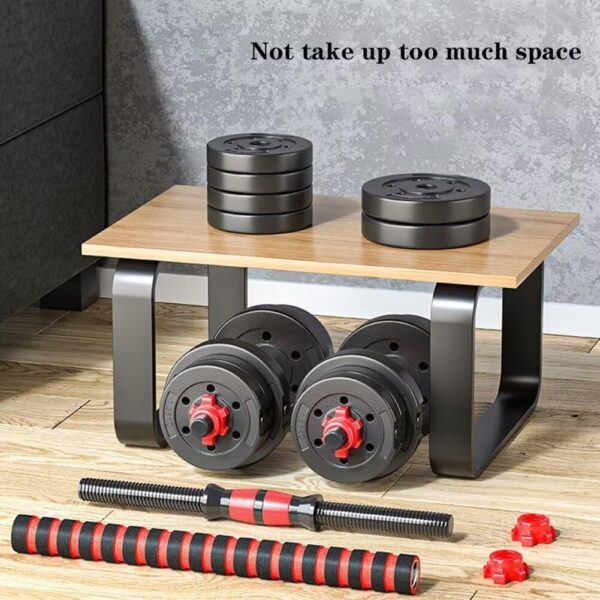 Adjustable-Dumbbells-Sets,Free Weights-Dumbbells Set of 2 Convertible To Barbell A Pair of Lightweight for Home Gym,Women and Men Equipment - Image 5