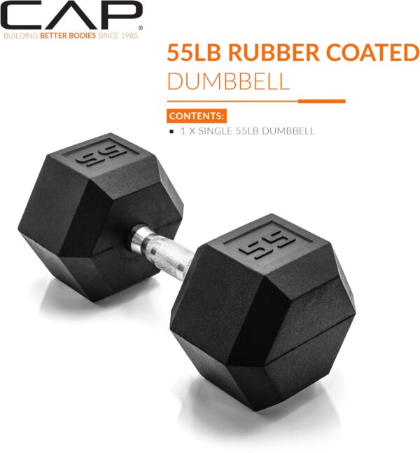 CAP Barbell Coated Hex Dumbbell Weight | Multiple Options - Image 2