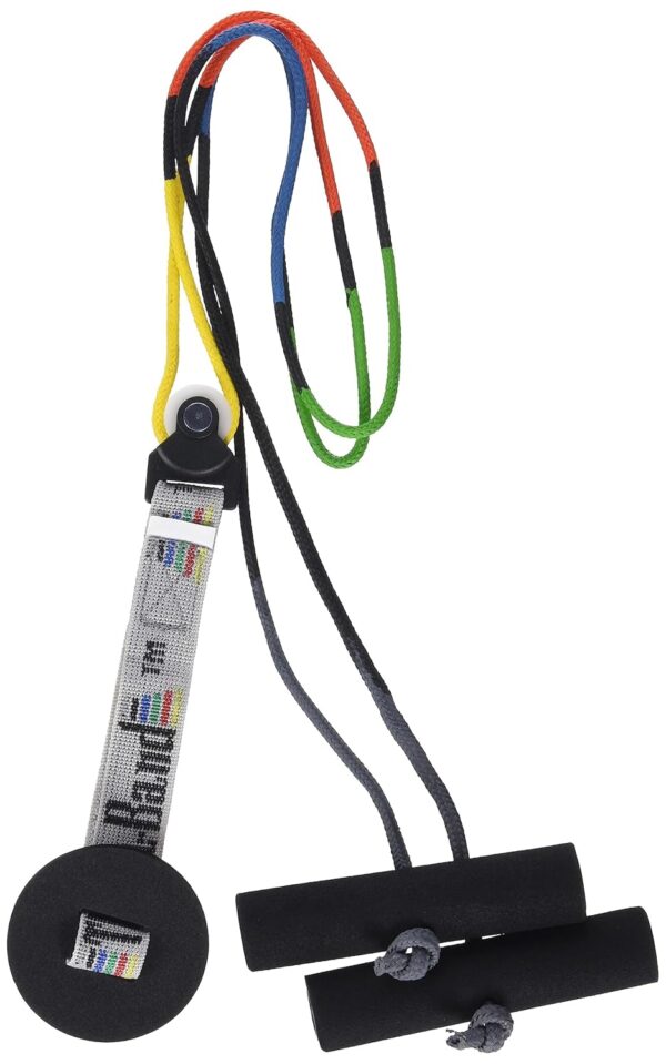 THERABAND Shoulder Pulley, Overhead Shoulder Pulley for Physical Therapy, Over the Door Pulley with Foam Handles and Color Coded Rope for Increasing Range of Motion, Overdoor System for Rehabilitation - Image 2