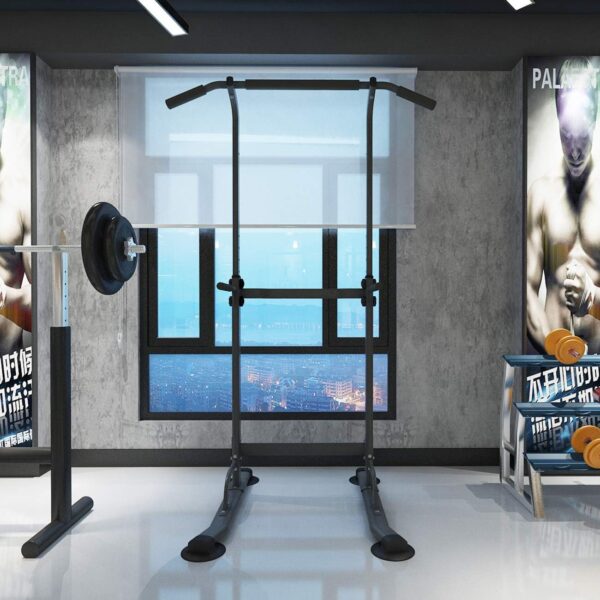 SogesPower Power Tower Dip Station Pull Up Bar for Home Gym Adjustable Height Strength Training Workout Equipment,Pull Up Bar Station - Image 9