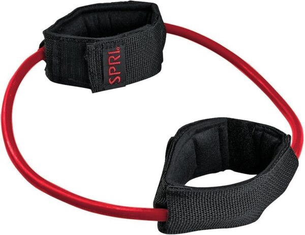 SPRI Xercuff Leg Resistance Band Exercise Cord with Non-Slip Padded Ankle Cuffs (All Bands Sold Separately) Portable for the Gym or At Home Workout Equipment
