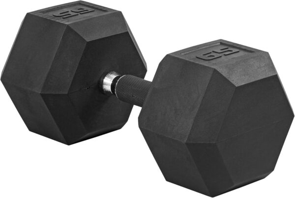 CAP Barbell Coated Dumbbell Weights with Padded Grip, Single, 65 Pounds