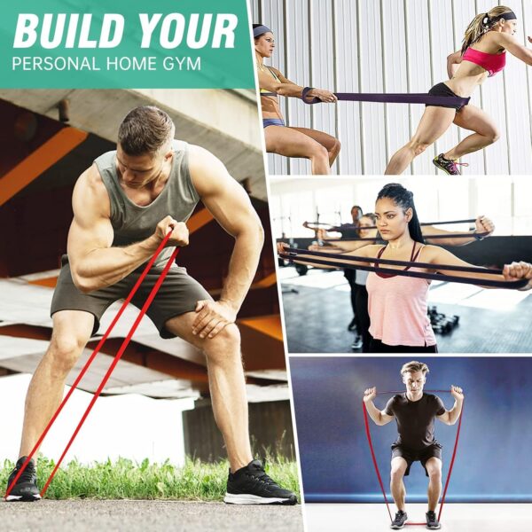 Alllvocles Resistance Band, Pull Up Bands, Pull Up Assistance Bands, Workout Bands, Exercise Bands, Resistance Bands Set for Legs, Working Out, Muscle Training, Physical Therapy, Shape Body, Men Women - Image 4