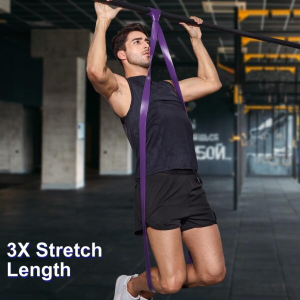 Pull Up Assistance Bands Set 5 LBS - 230 LBS, Long Resistance Bands for Pull Ups Working Out, Gym Workout Bands for Men Exercise Muscle Training and Shape Body - Carry Bag Included - Image 4